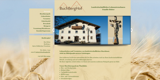 Webdesign für Buchberghof